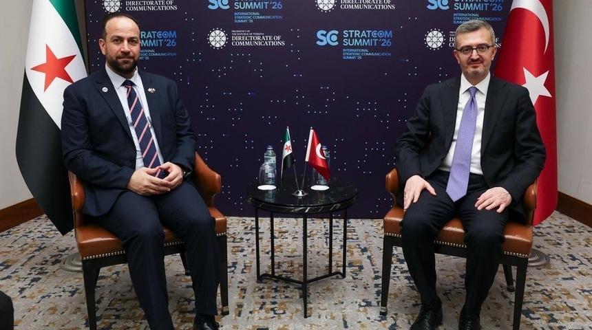 İletişim Başkanı Duran, Suriye Enformasyon Bakanı el-Mustafa ile g&ouml;r&uuml;şt&uuml;