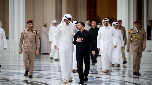 Zelenskiy, Katar Emiri Al Sani ile g&ouml;r&uuml;şt&uuml;