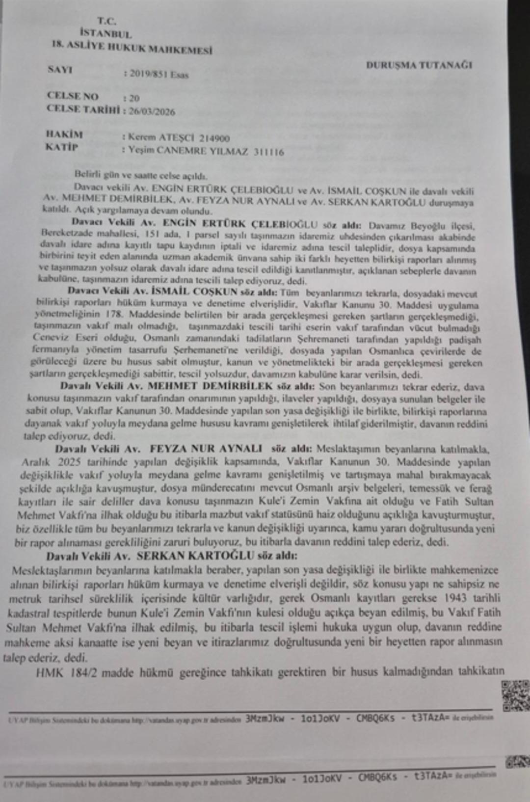 Tarihi kule i&ccedil;in mahkeme son noktayı koydu: Galata Kulesi nin vakıf m&uuml;lkiyeti değişmedi 4