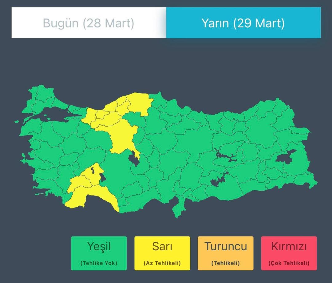 İçişleri Bakanlığı ndan sağanak yağış uyarısı! Harita paylaştı: İşte o iller 4