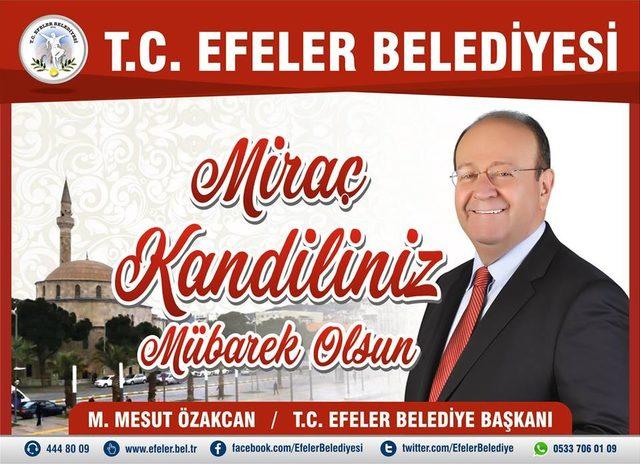 Başkan Özakcan’ın ’Miraç Kandili’ mesajı