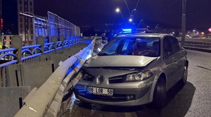 Alkoll&uuml; s&uuml;r&uuml;c&uuml; bariyerlere girdi: 25 bin TL ceza yazıldı