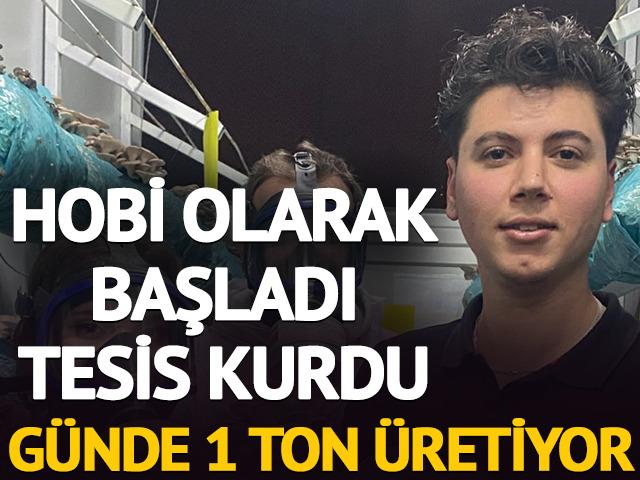 Hobi olarak başladı, tesis kurdu: G&uuml;nde 1 ton &uuml;retiyor