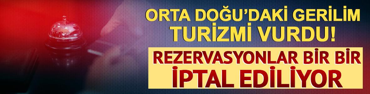 Turizmde Orta Doğu etkisi! T&uuml;rkiye ve Kıbrıs'ta rezervasyonlar bir bir iptal ediliyor