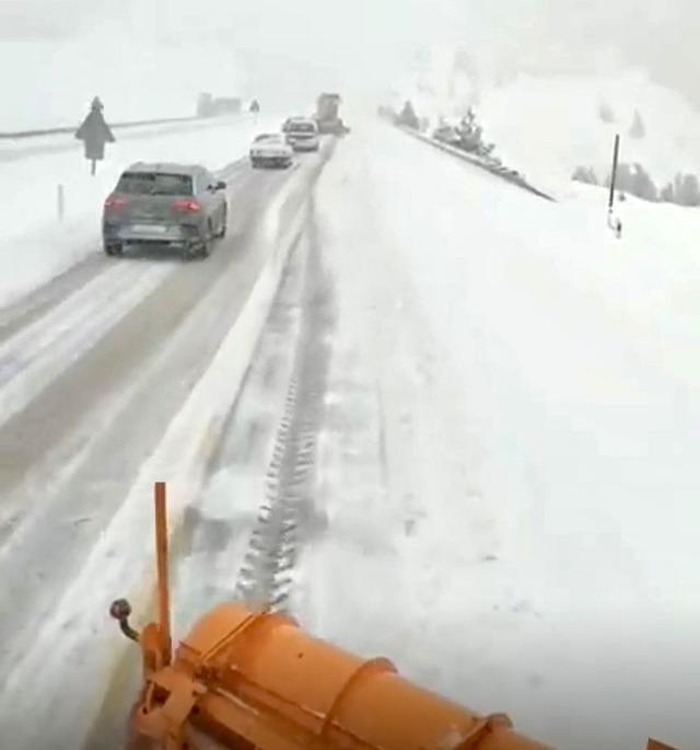 Antalya-Konya karayolunda kar etkisini sürdürüyor 5