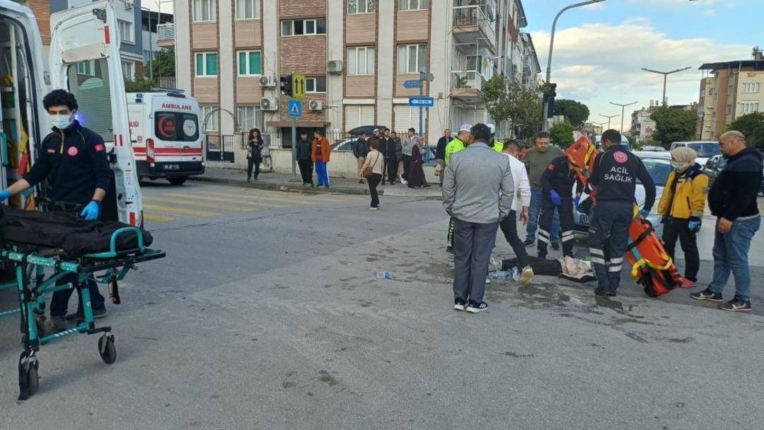 Otomobil ile motosiklet &ccedil;arpıştı: 2 yaralı 1