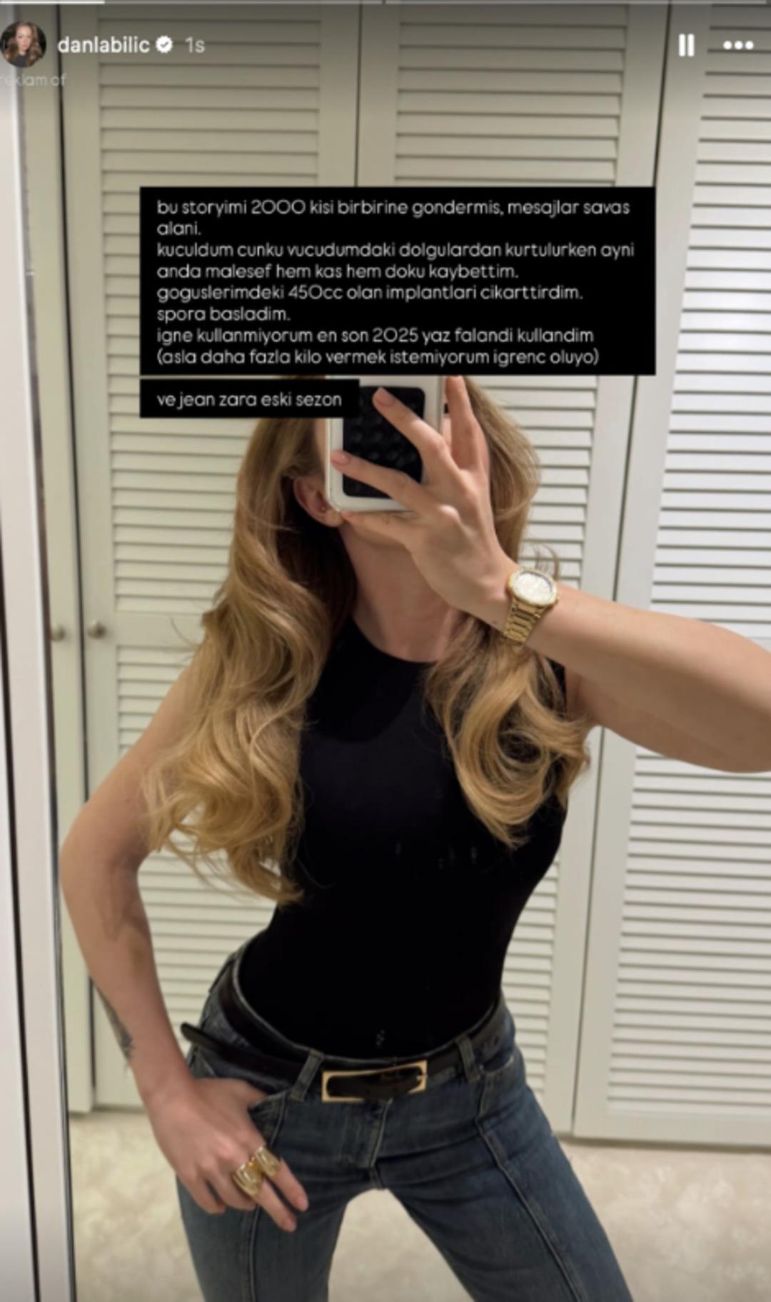 Danla Bilic eridi! "Göğüslerimdeki 450 cc’lik implantları çıkarttırdım" 1