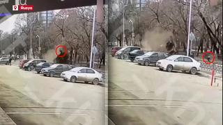 Araçtan fırlayan sürücü metrelerce havaya uçup yere çakıldı