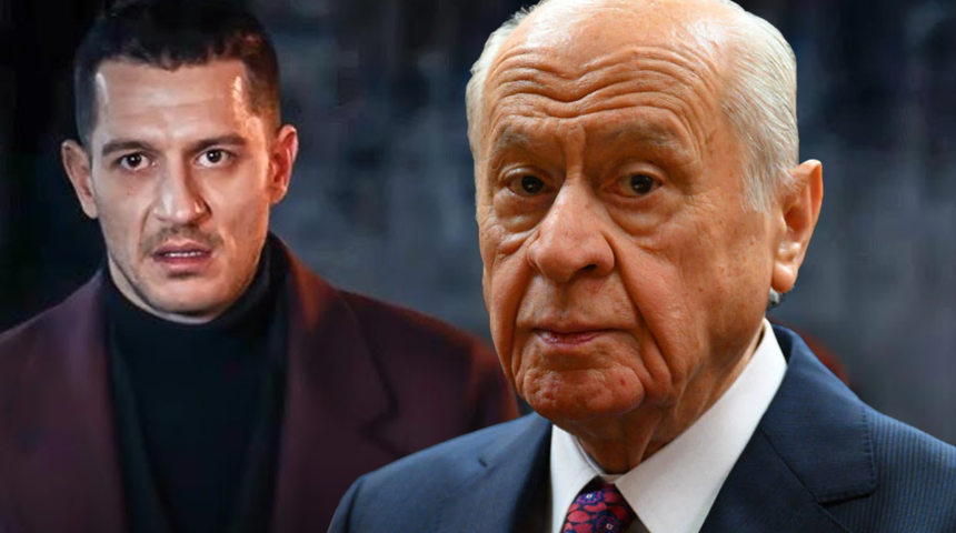 Devlet Bah&ccedil;eli'nin Yeraltı'nın Bozo'suna hediye ettiği 'bozkurt' tablosu ortaya &ccedil;ıktı