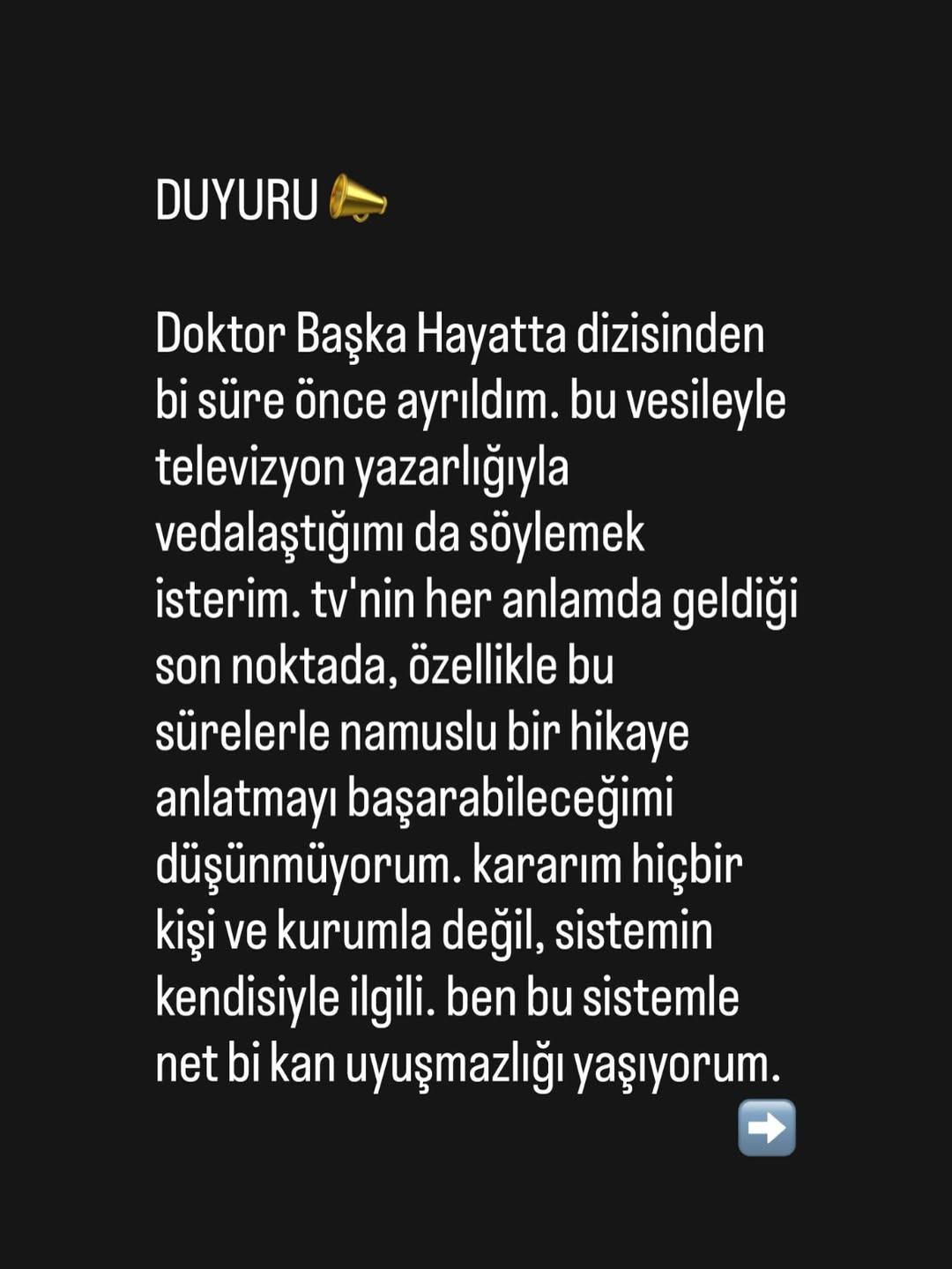 Doktor Başka Hayatta dizisinde kriz &ccedil;ıktı! Senarist projeyi bıraktı!  Namuslu bir hikaye...   2