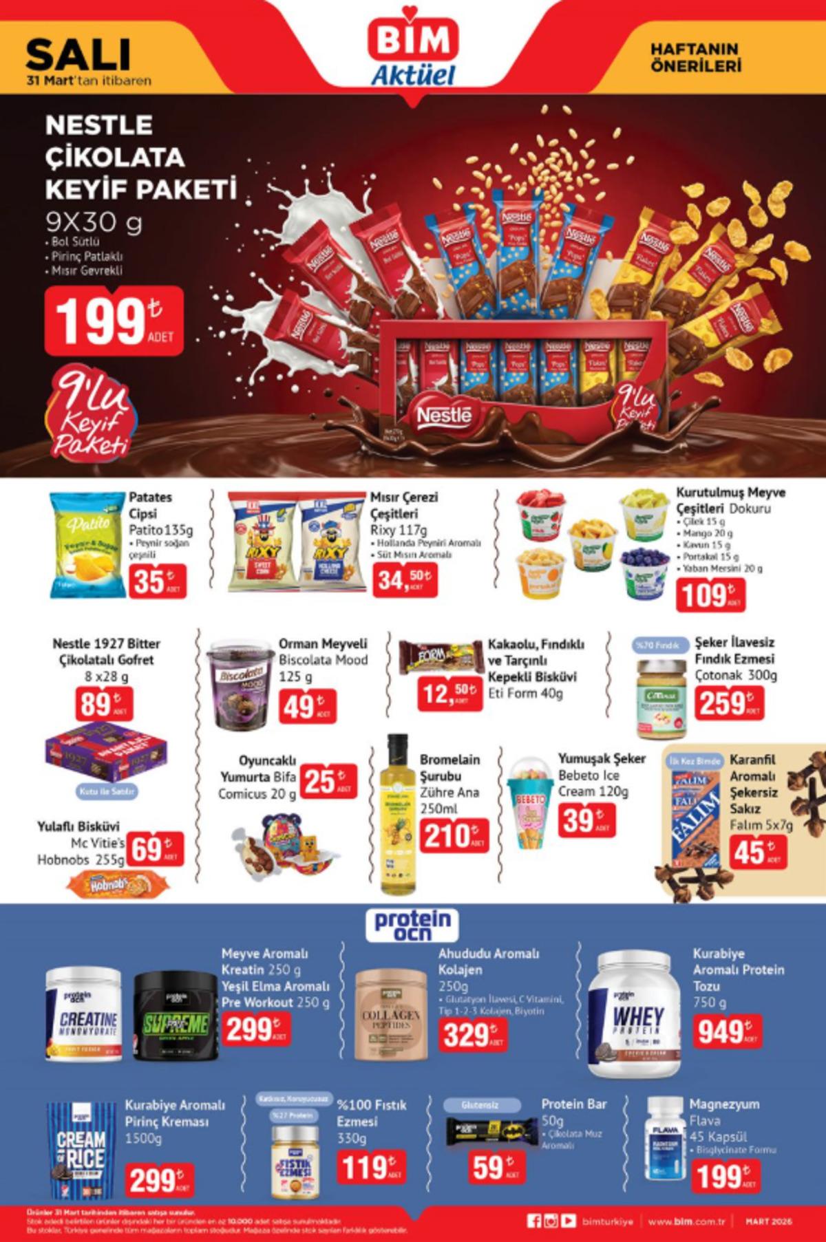 31 Mart 2026 BİM Aktüel Haftanın Önerileri kataloğu yayınlandı! 1