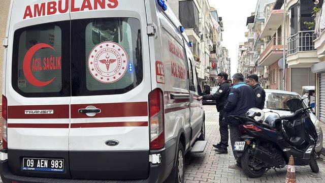 Aydın da binanın ikinci katından d&uuml;şen iş&ccedil;i yaralandı 1