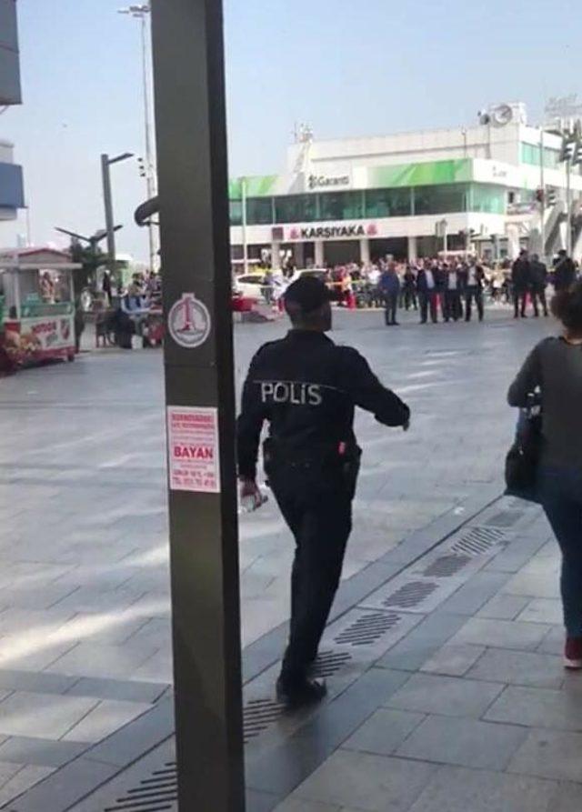 Karşıyaka çarşısında bomba ihbarı alarmı