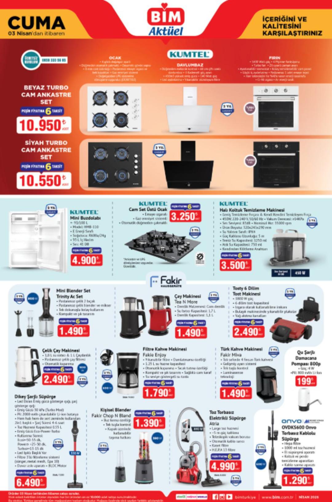 BİM e aksiyon kamerası geliyor! 3 Nisan 2026 BİM katalog yayınlandı! 1