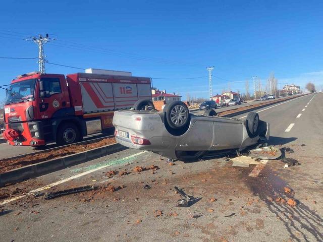 Kahramanmaraş&rsquo;ta trafik kazası: 2 yaralı 1