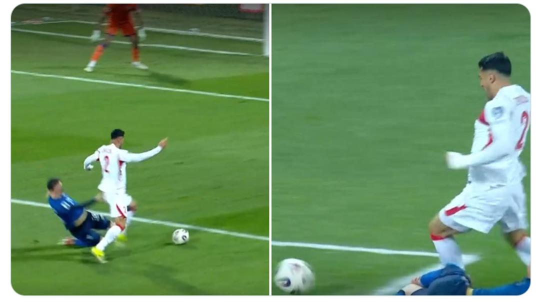 SON DAKİKA | Kosova ma&ccedil;ında hakem skandalı! Zeki &Ccedil;elik in pozisyonunda Michael Oliver sa&ccedil; baş yoldurttu... 1