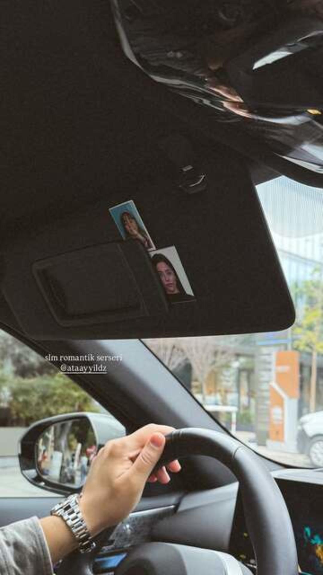 Sıla T&uuml;rkoğlu na sevgilisi Ata Ayyıldız dan romantik jest! Arabasındaki detay dikkat &ccedil;ekti 3