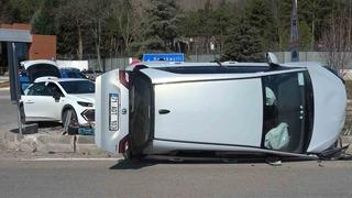 Kırıkkale’de iki otomobil çarpıştı: 1 yaralı