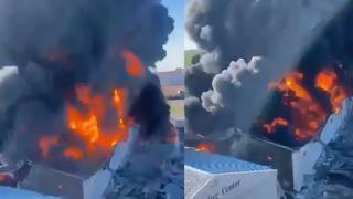 İngiliz petrol şirketi hedef alındı! Saldırı sonucu gökyüzünü alevler kapladı