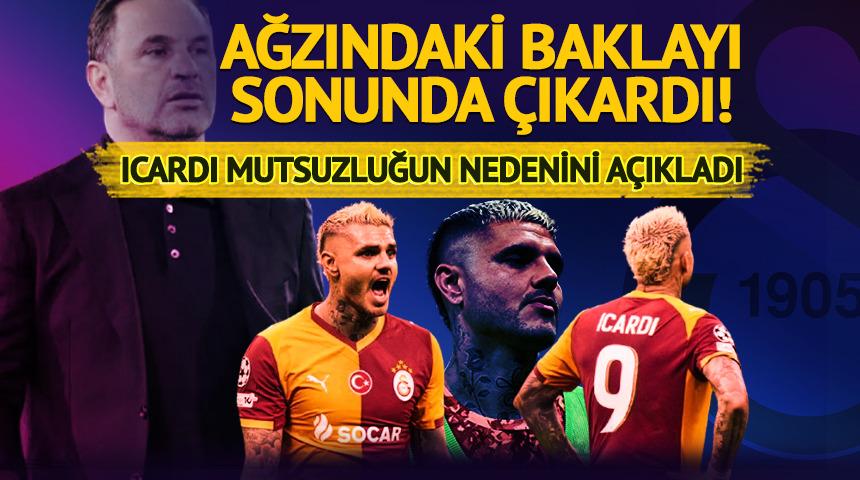 Icardi ağzındaki baklayı sonunda &ccedil;ıkardı! Mutsuzluğunun sebebini b&ouml;yle a&ccedil;ıkladı
