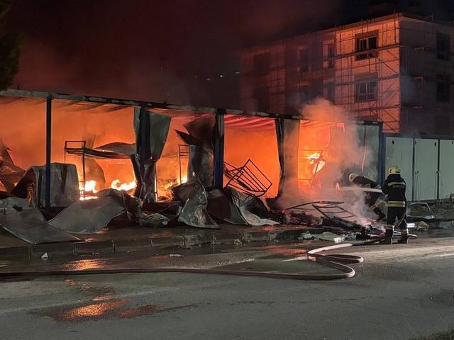 Erzincan&rsquo;da iş&ccedil;i konteynerlerinde yangın paniği 5