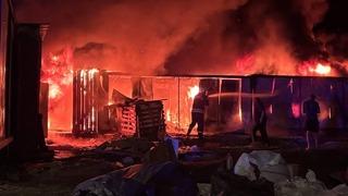 Erzincan’da işçi konteynerlerinde yangın paniği