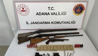 Adana&rsquo;da 4 ruhsatsız silah ele ge&ccedil;irildi