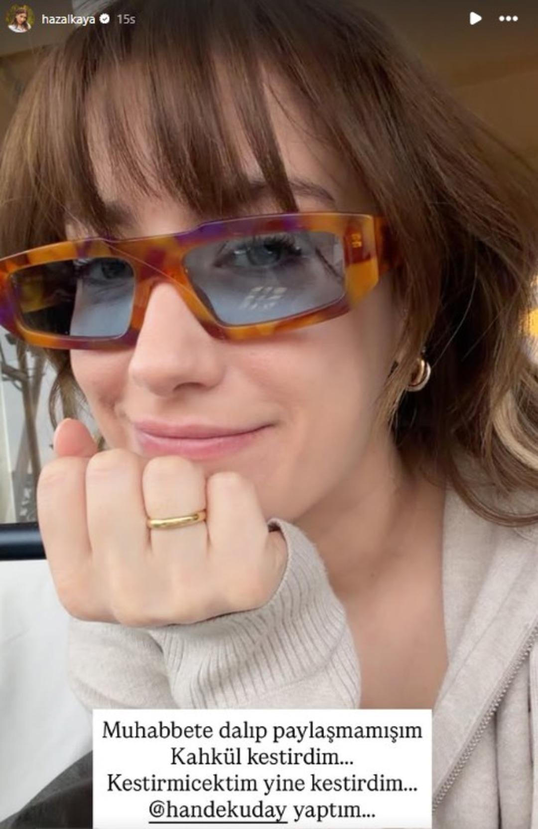 Hazal Kaya imaj tazeledi! Yeni g&ouml;r&uuml;n&uuml;m&uuml; tam not aldı 1