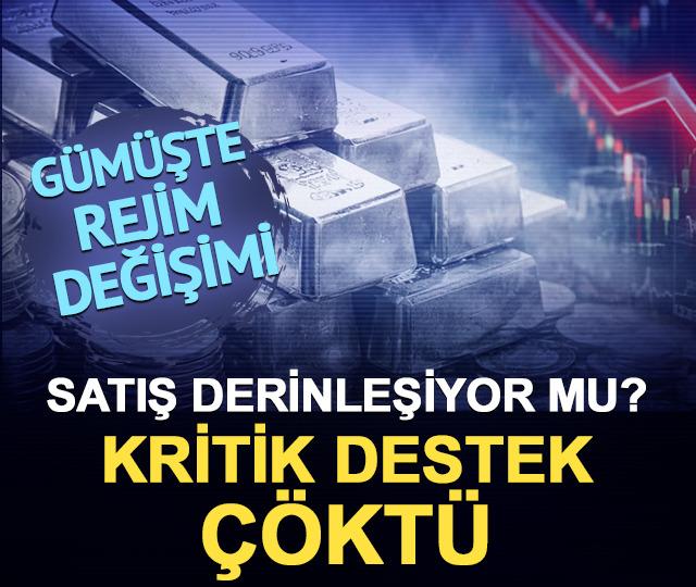 G&uuml;m&uuml;şte rejim değişimi: 72 dolar desteği &ccedil;&ouml;kt&uuml;, satış derinleşiyor mu?