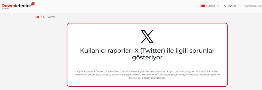 X (Twitter) &ccedil;&ouml;kt&uuml; m&uuml;? 2 Nisan 2026 X te sorun mu vardı? Kullanıcı raporları geldi! 1