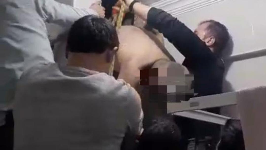Yozgat ta film gibi olay! Eşine ulaşmak istedi, havalandırma boşluğunda sıkıştı 2