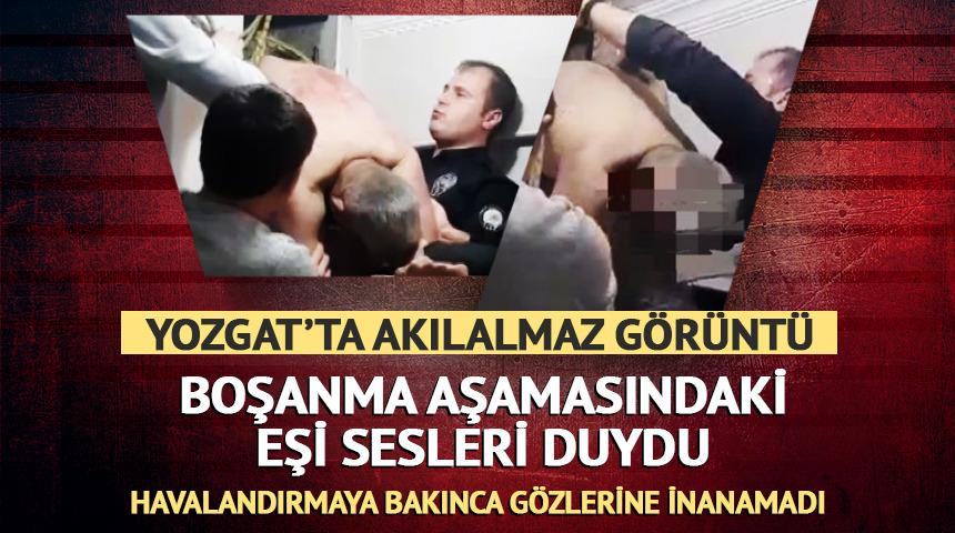 Eşine ulaşmak istedi, havalandırma boşluğunda sıkıştı