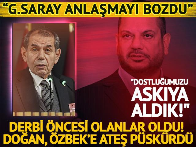 Ertuğrul Doğan'dan Galatasaray'a şok s&ouml;zler: "Uyarmamıza rağmen..."