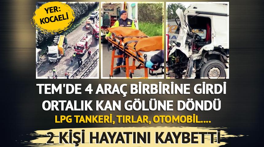 TEM'de feci kaza: 2 &ouml;l&uuml;