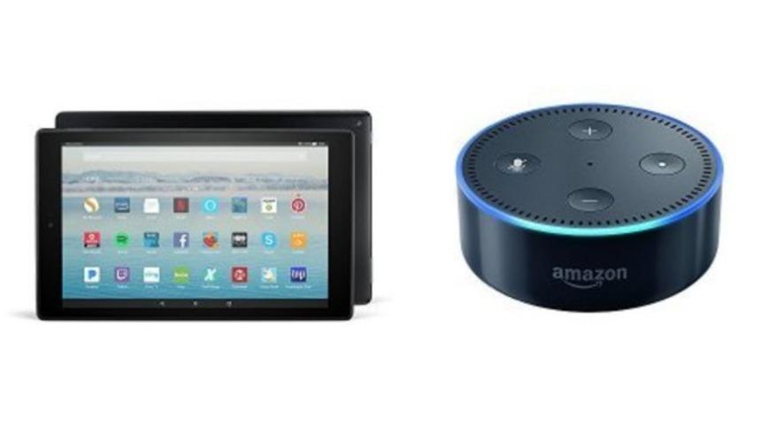 Amazon Fire HD 10 tablet alana Amazon Echo Dot hediye