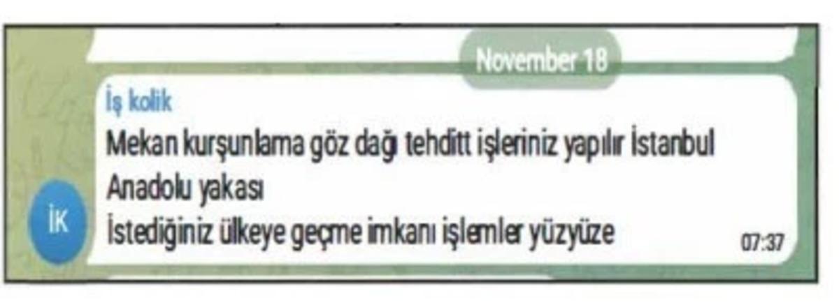 Tetik&ccedil;i men&uuml;s&uuml;... İlan verip, sipariş alıyorlar: İnfaz, bel altı bel &uuml;st&uuml;, mekan kurşunlanır 3
