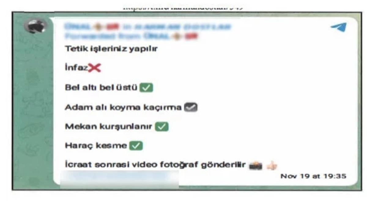 Tetik&ccedil;i men&uuml;s&uuml;... İlan verip, sipariş alıyorlar: İnfaz, bel altı bel &uuml;st&uuml;, mekan kurşunlanır 4