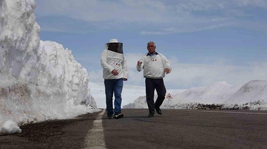 2581 rakımda arıcılardan yol a&ccedil;ma &ccedil;ağrısı