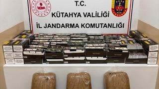 Kütahya’da kaçak tütün ve sigara operasyonu