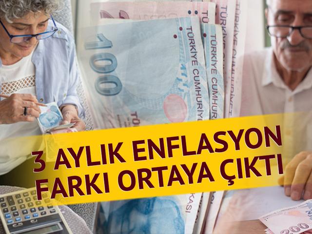 Emekli i&ccedil;in yolun yarısı tamamlandı: 3 aylık enflasyon farkı belli oldu