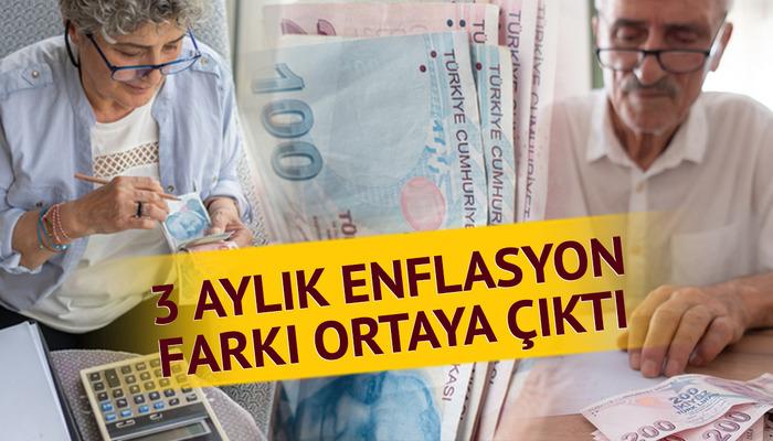 3 aylık enflasyon farkı belli oldu