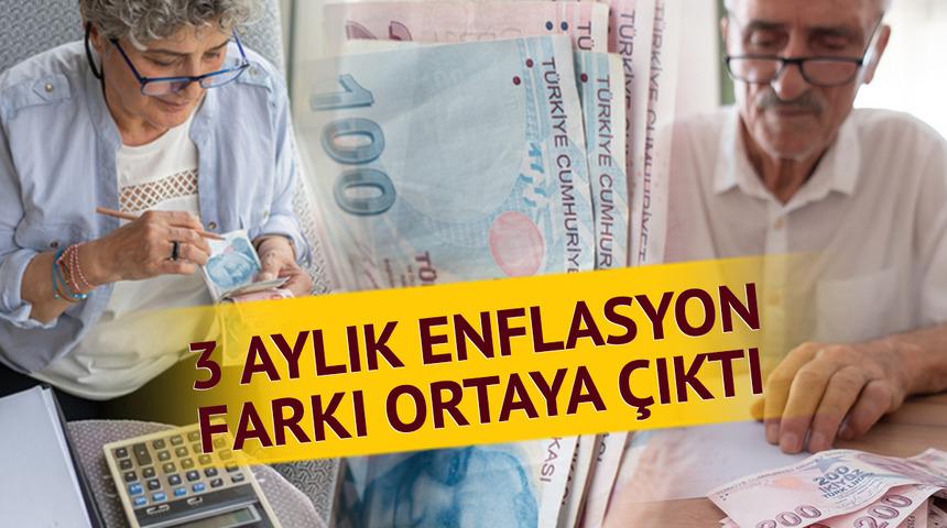 Emekli i&ccedil;in yolun yarısı tamamlandı: 3 aylık enflasyon farkı belli oldu