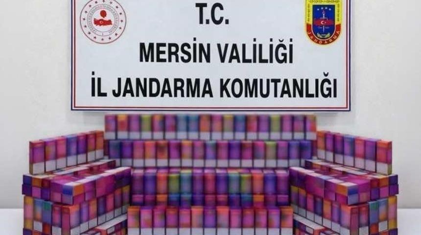 Mersin&rsquo;de 650 g&uuml;mr&uuml;k ka&ccedil;ağı elektronik sigara ele ge&ccedil;irildi