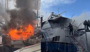 Sadri Şener'in Bodrum'daki l&uuml;ks teknesinde yangın