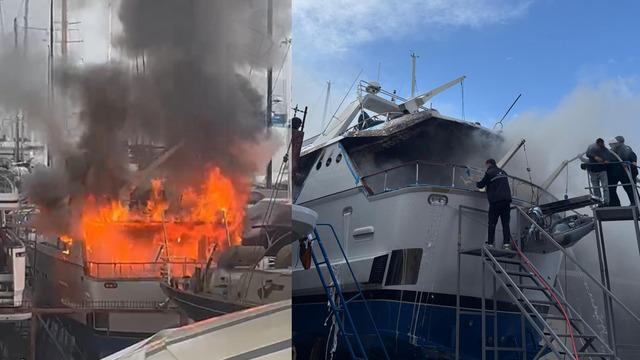 Sadri Şener'in Bodrum'daki lüks teknesinde yangın