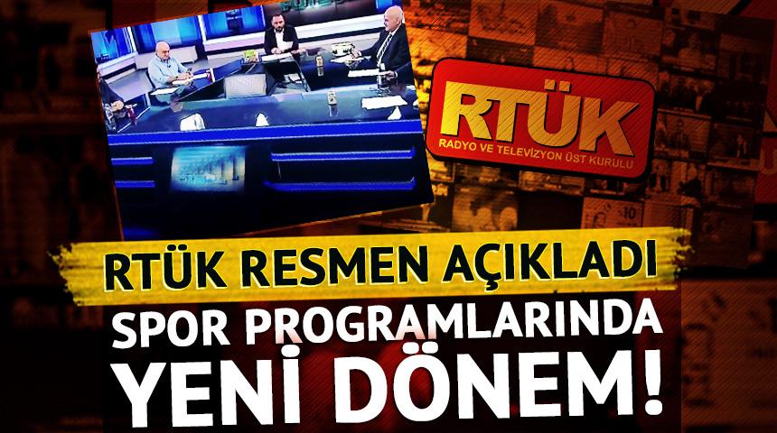 RT&Uuml;K resmen a&ccedil;ıkladı! Spor programlarında yeni d&ouml;nem