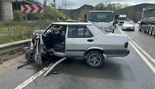 Bilecik&rsquo;te zincirleme trafik kazası; 4 yaralı