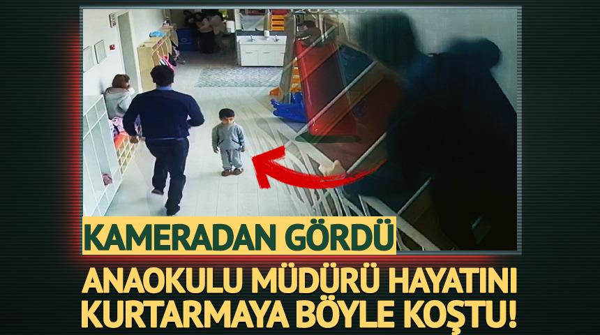 Kameradan g&ouml;rd&uuml; hayat kurtarmaya b&ouml;yle koştu! 