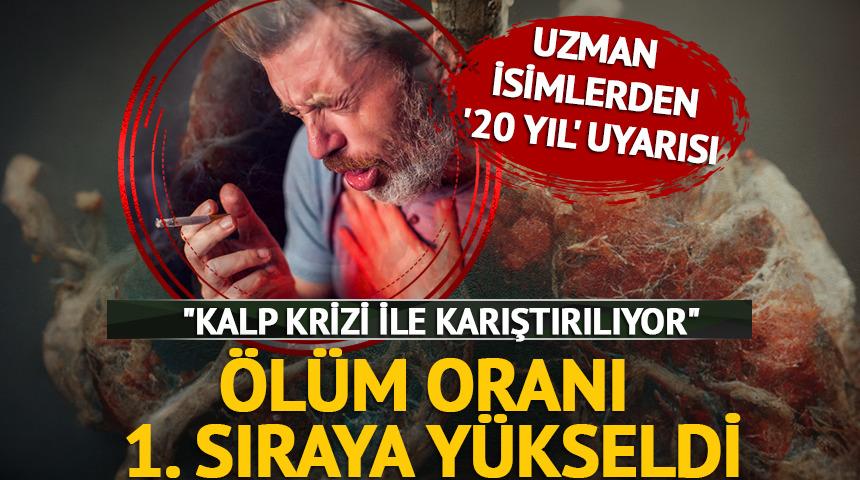&Ouml;l&uuml;m oranı birinci sırada! Sigara i&ccedil;enlere '20 yıl' uyarısı 