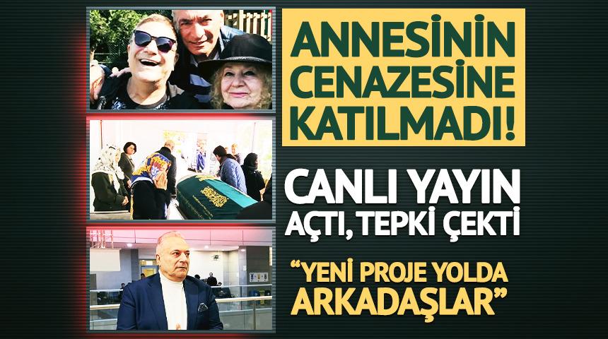 Annesinin cenazesine katılmadı! Canlı yayın a&ccedil;tı, tepki &ccedil;ekti